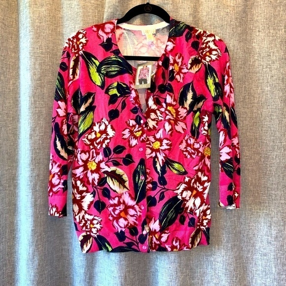 Spense Women’s Pink Floral Print Blouse Top Medium NWT - Picture 1 of 5